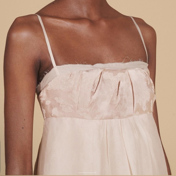 Zara Limited Edition Blush Dress Mixed Organza - Picture 3 of 10